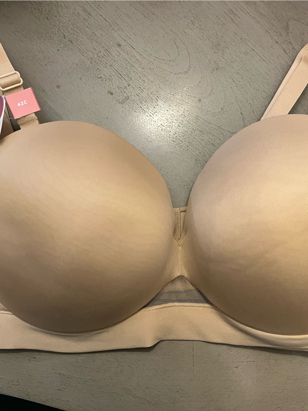 Cacique Strapless Comfort Bliss Bra in Neutral Beige